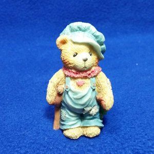 Cherished Teddies Tiny Ted Bear God Bless US Everyone Figurine Enesco 614777